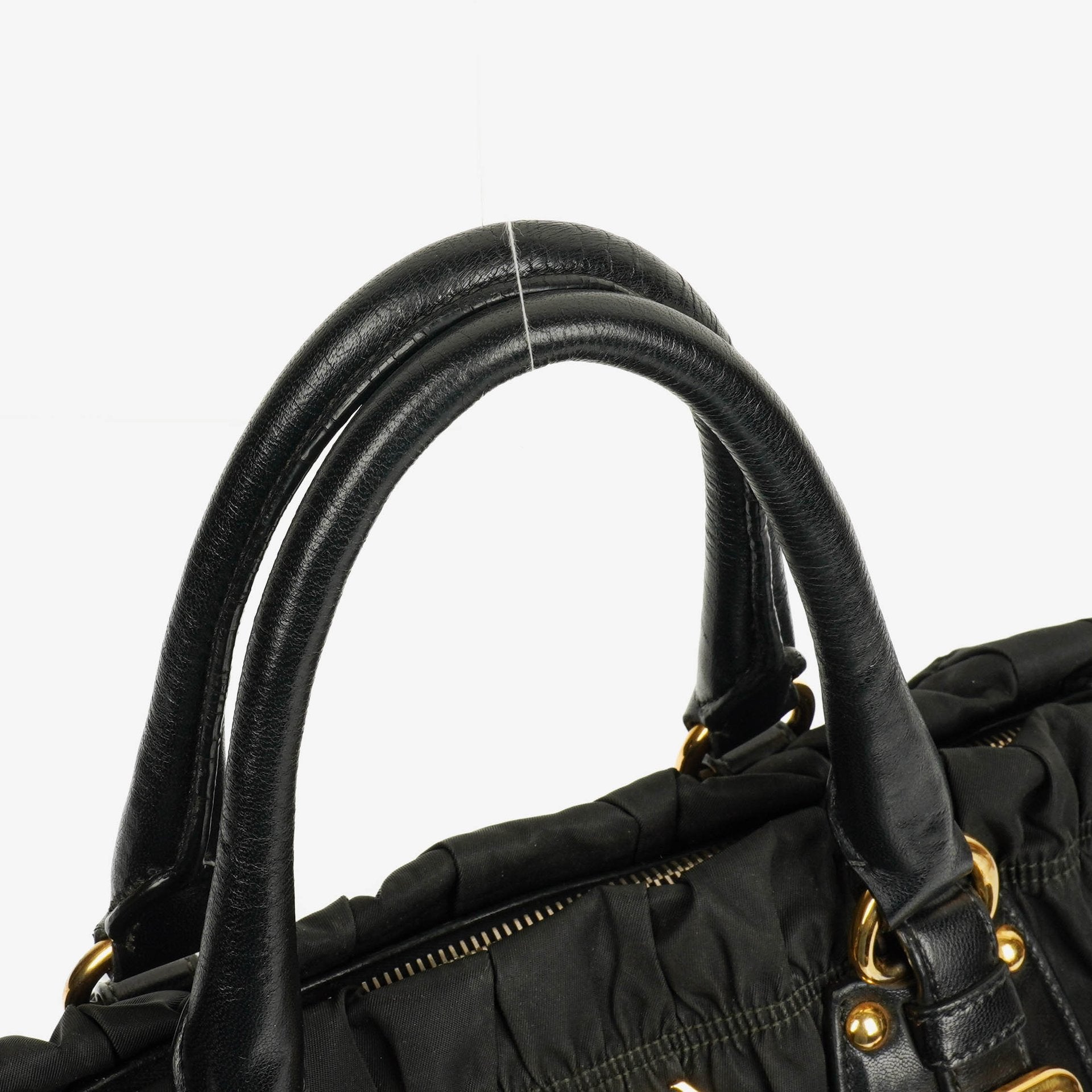Prada Tessuto Gaufre Tasche aus schwarzem Nylon