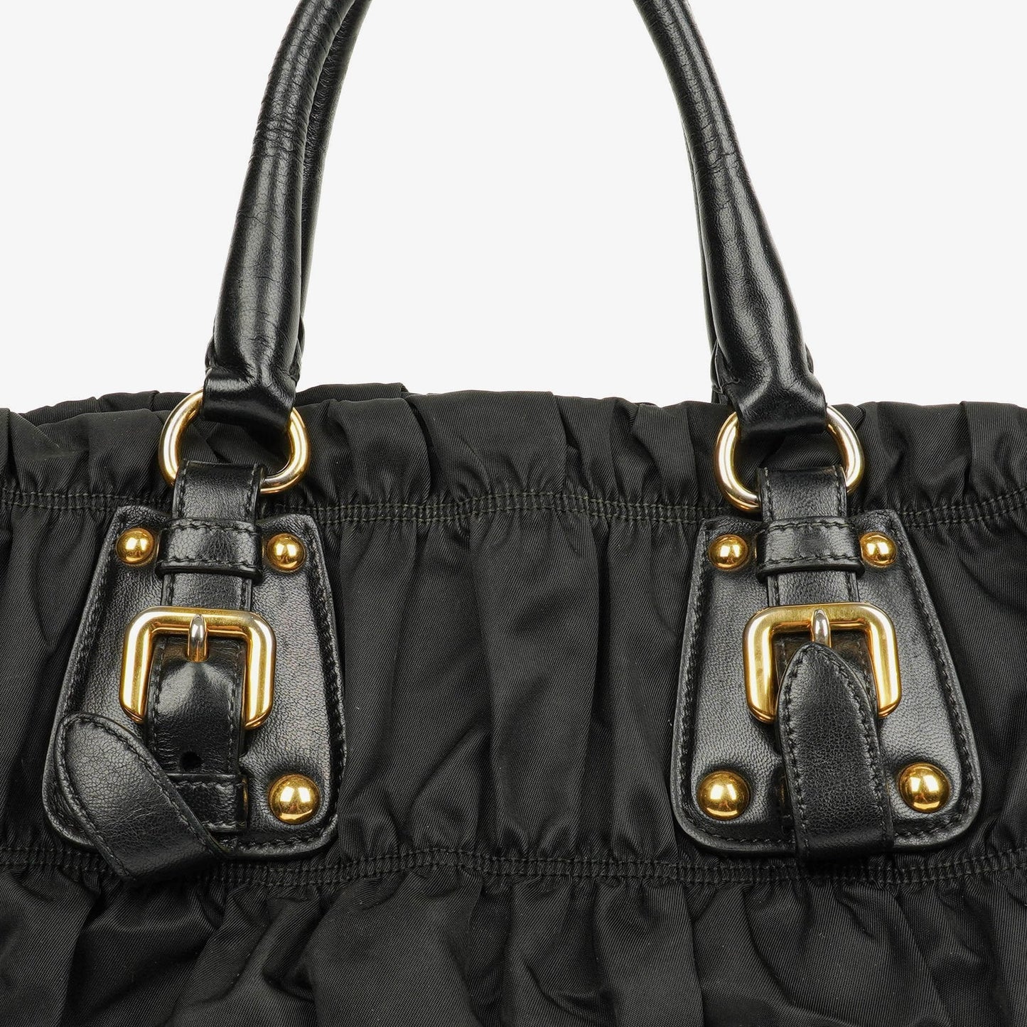 Prada Tessuto Gaufre Tasche aus schwarzem Nylon