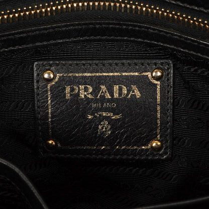 Prada Tessuto Gaufre Tasche aus schwarzem Nylon