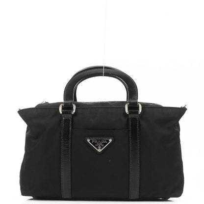 Prada Schultertasche aus schwarzem Tessuto Nylon