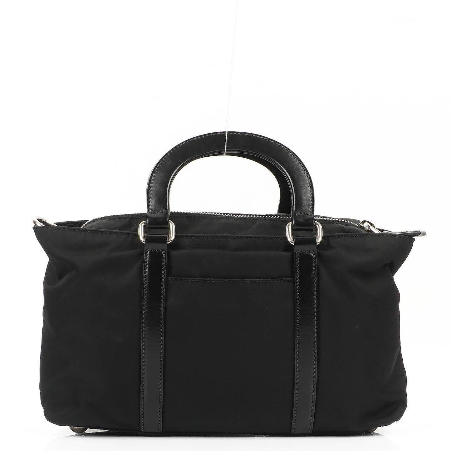 Prada Schultertasche aus schwarzem Tessuto Nylon