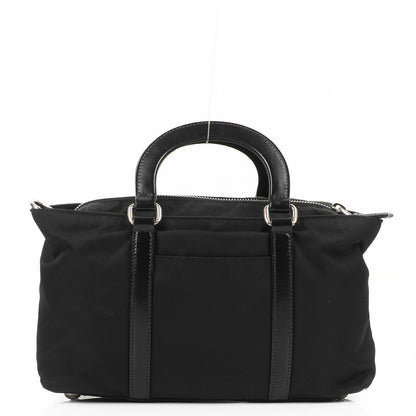 Prada Schultertasche aus schwarzem Tessuto Nylon