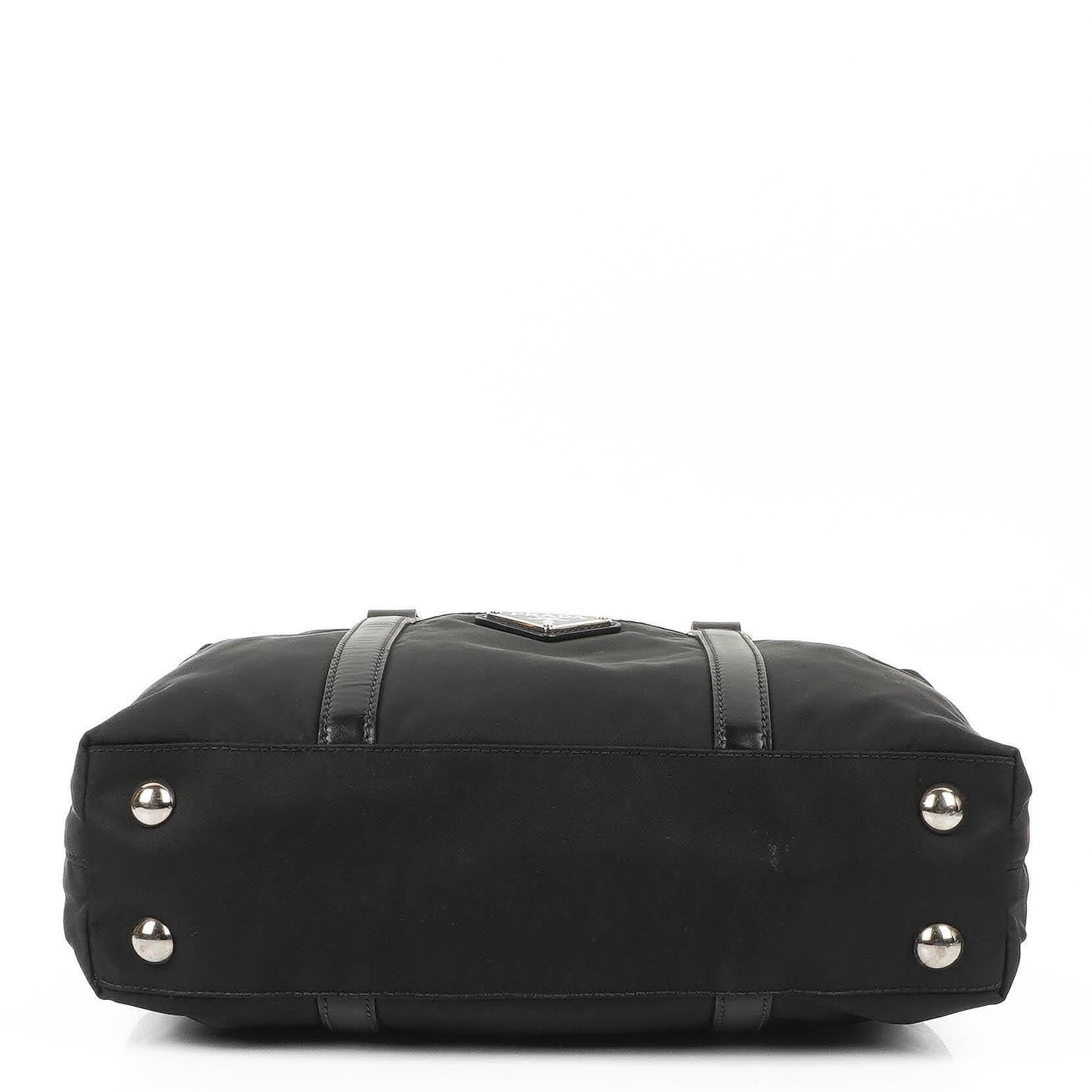 Prada Schultertasche aus schwarzem Tessuto Nylon