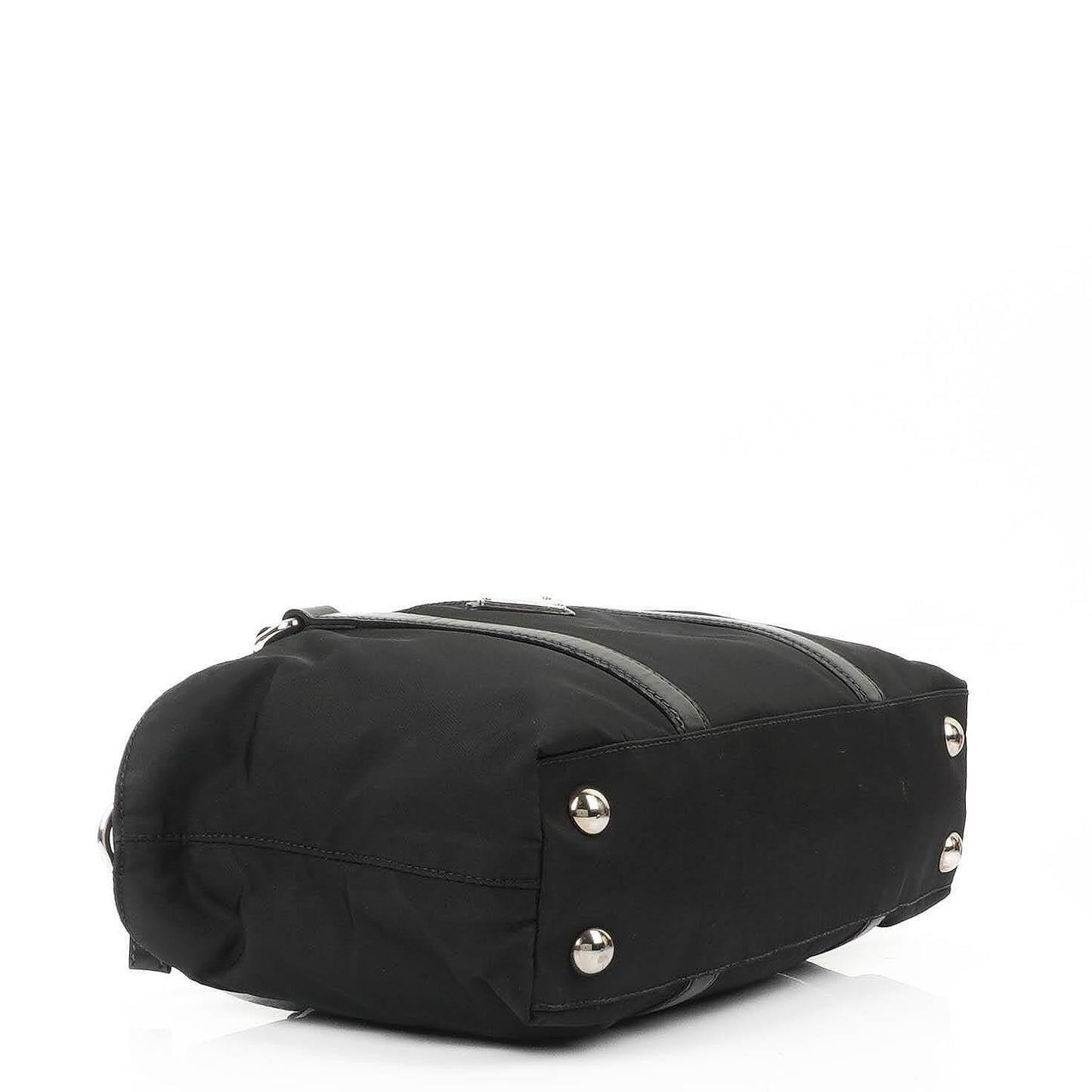 Prada Schultertasche aus schwarzem Tessuto Nylon