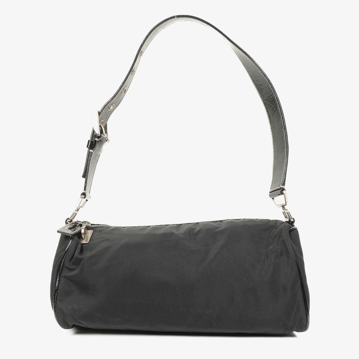 Prada Tessuto Schultertasche in Schwarz