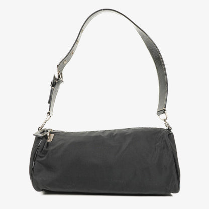 Prada Tessuto Schultertasche in Schwarz