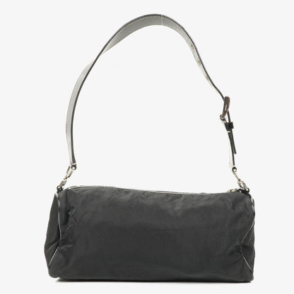 Prada Tessuto Schultertasche in Schwarz