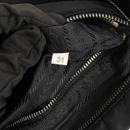 Prada Tessuto Schultertasche in Schwarz