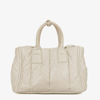 Prada Bomber Talco Top-Handle-Tasche aus gestepptem Nappaleder