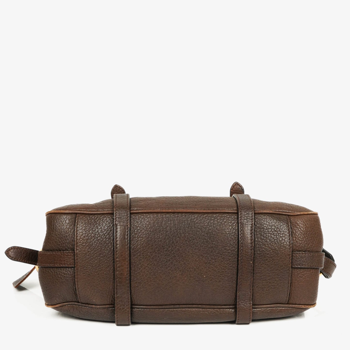 Prada Satchel Tasche aus braunem Cervo Leder