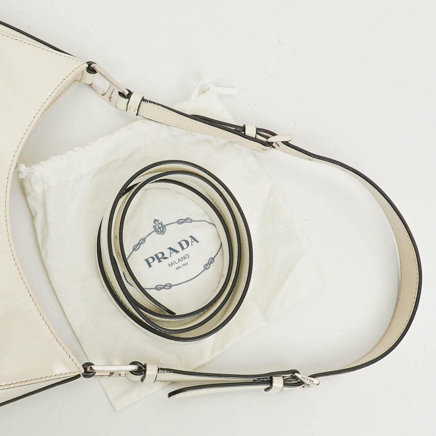 Prada Cleo Schultertasche aus Leder