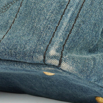 Prada Denim Logo Tote Bag