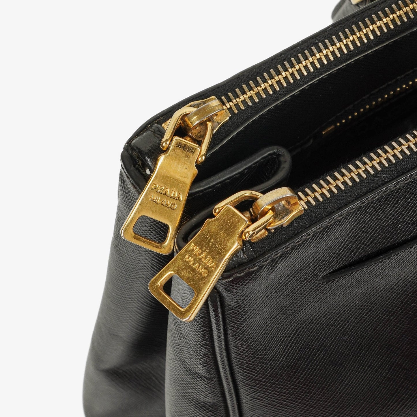 Prada Galleria Large Double-Zip Tote aus Saffiano Lux Leder