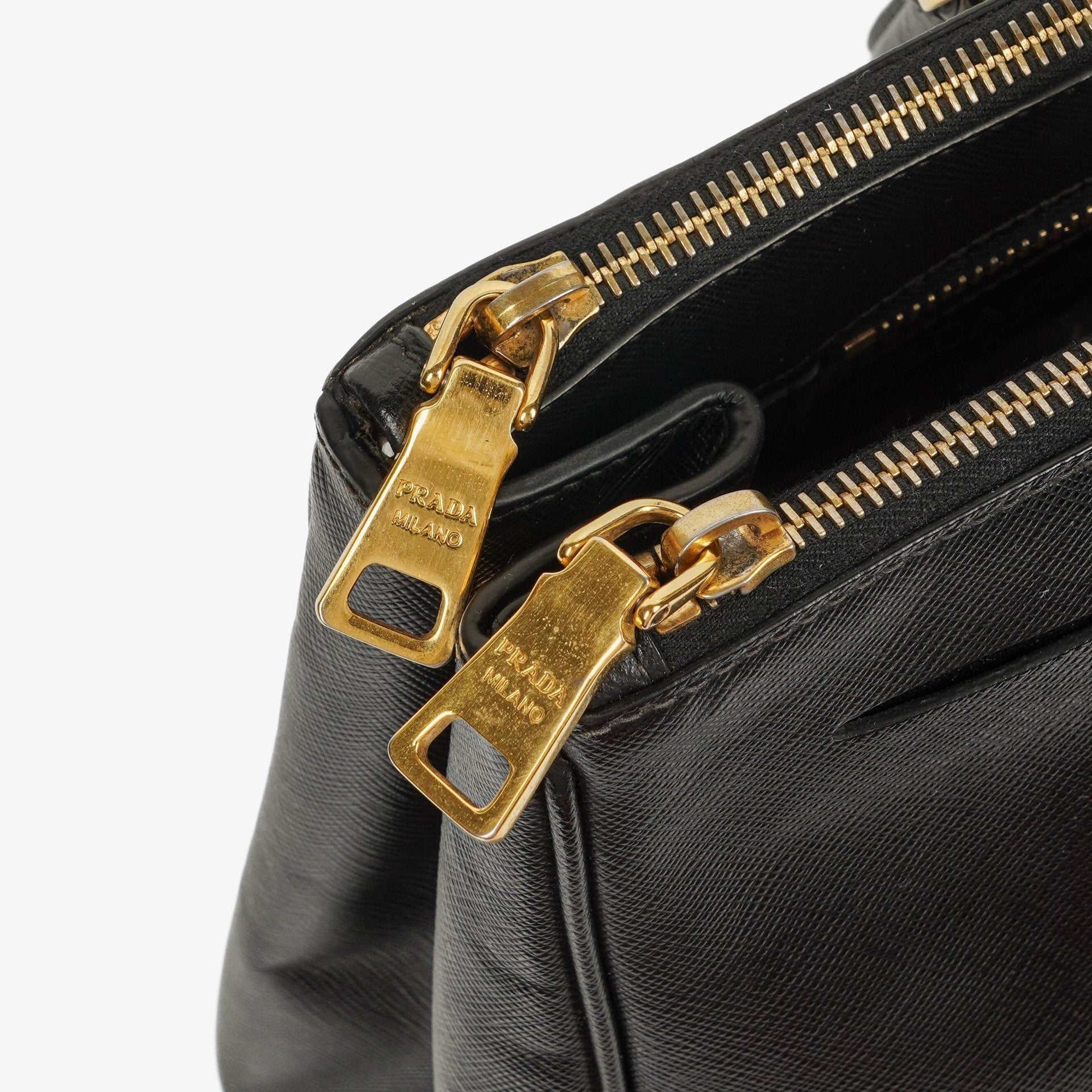 Prada Galleria Large Double-Zip Tote aus Saffiano Lux Leder