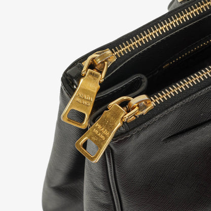 Prada Galleria Large Double-Zip Tote aus Saffiano Lux Leder