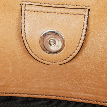 Prada 2-Wege-Handtasche aus Glace Kalbsleder mit Doppelfach
