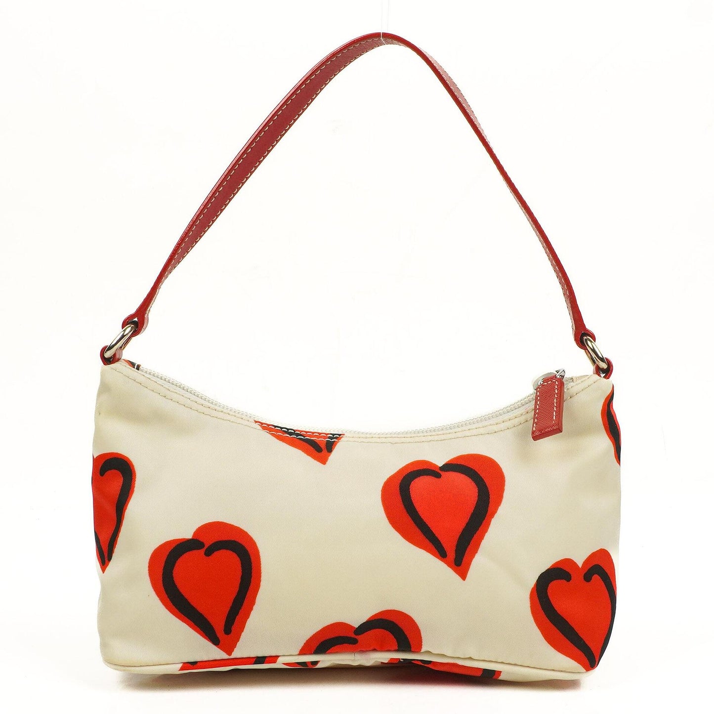 Prada Heart Schultertasche aus Nylon Tessuto