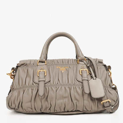 Prada Juta Nappa Gaufre Leder Satchel Tasche