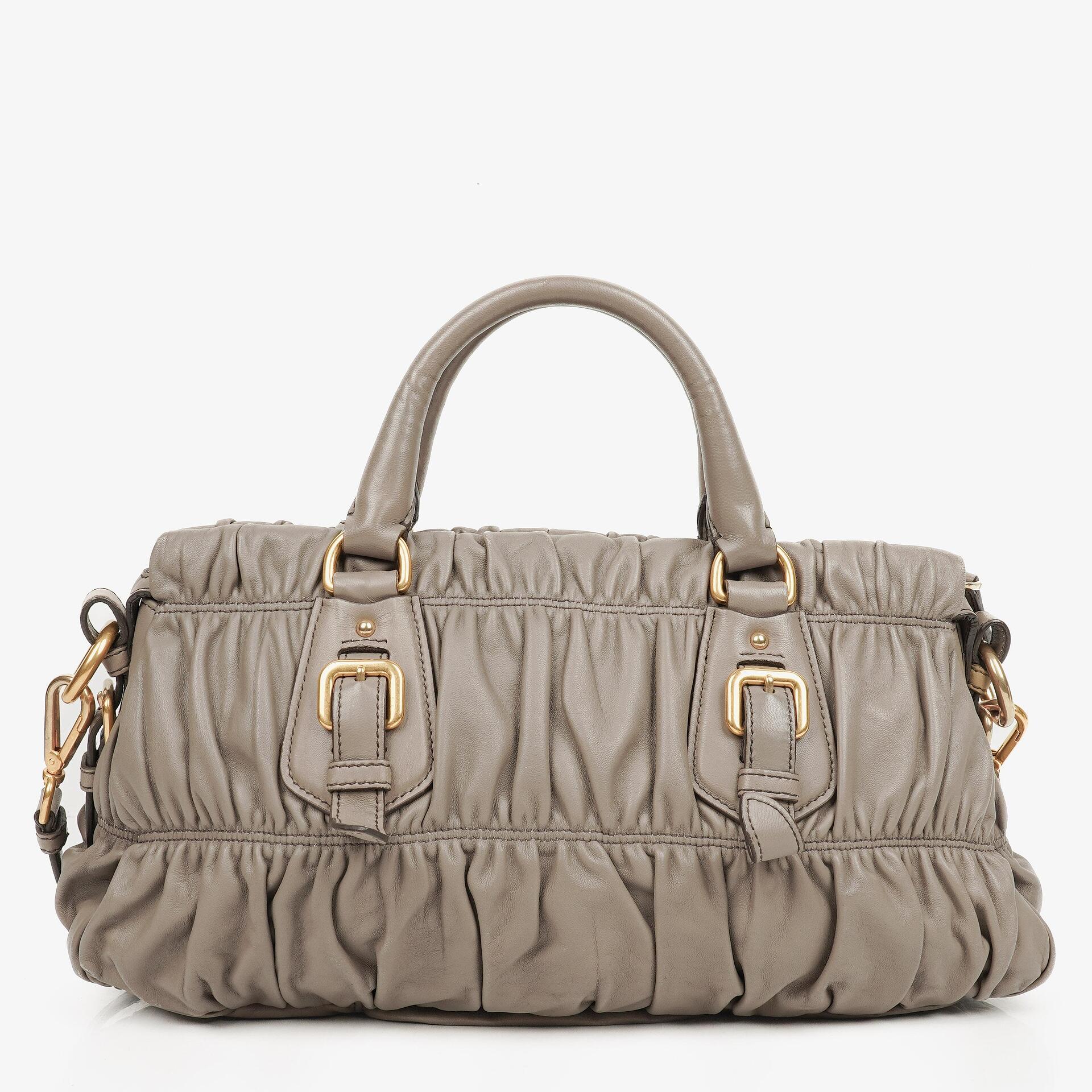 Prada Juta Nappa Gaufre Leder Satchel Tasche