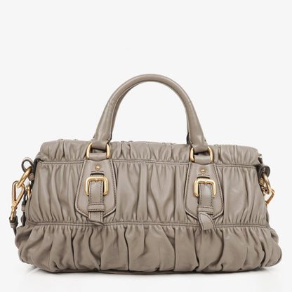 Prada Juta Nappa Gaufre Leder Satchel Tasche