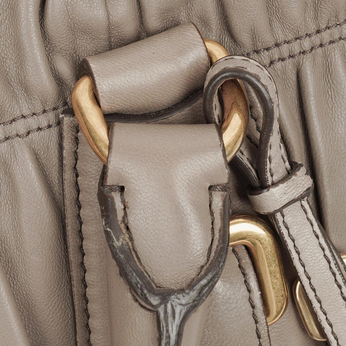Prada Juta Nappa Gaufre Leder Satchel Tasche