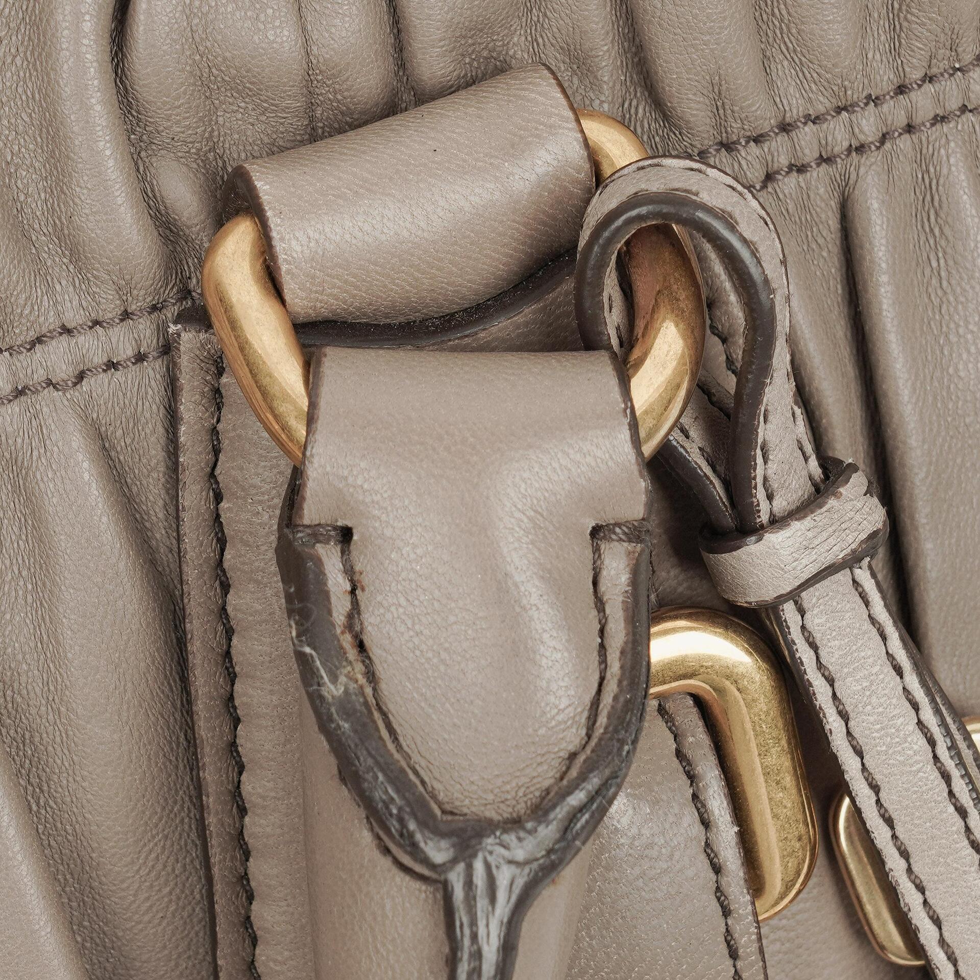 Prada Juta Nappa Gaufre Leder Satchel Tasche