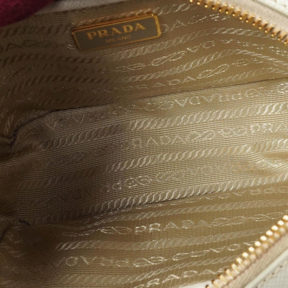 Prada Mini Camera Umhängetasche aus Talco Saffiano Leder