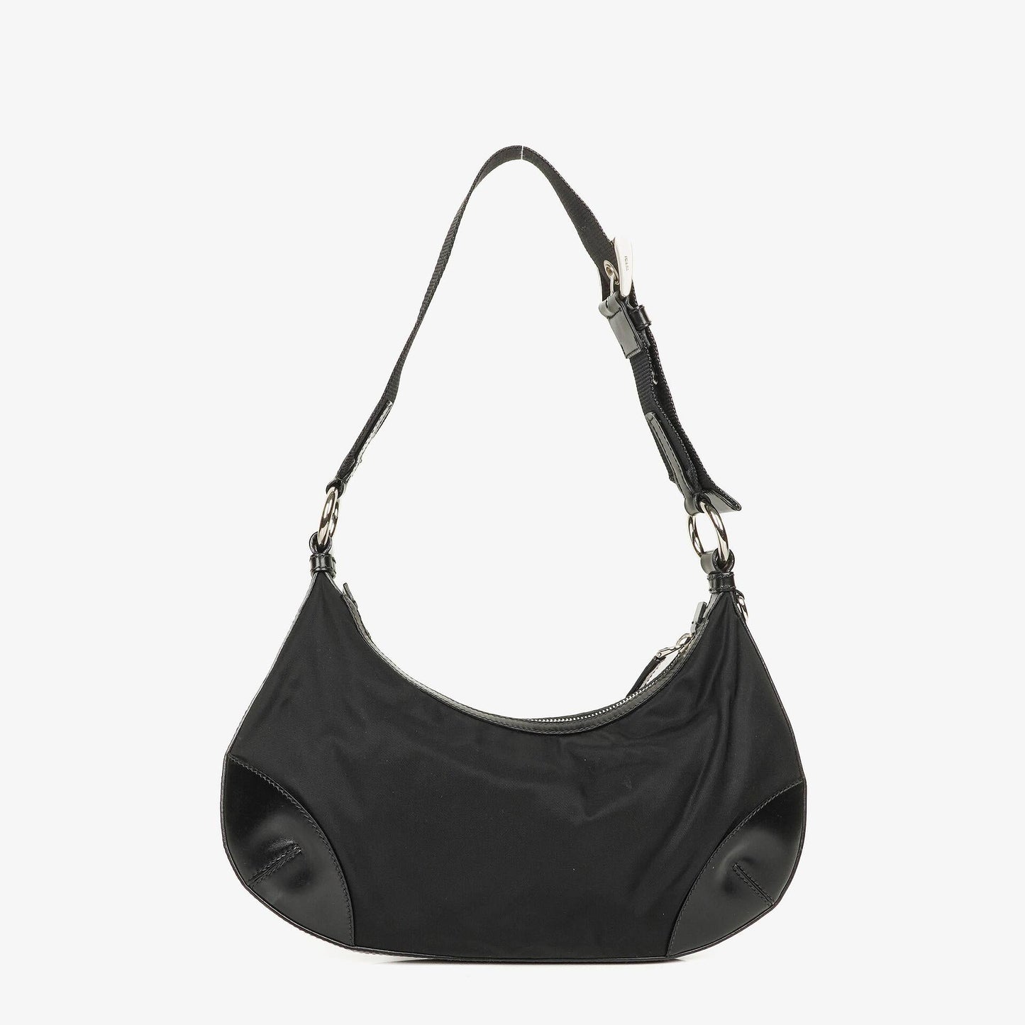 Prada Nero Tessuto leichte Schultertasche aus Nylon