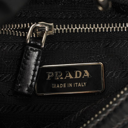 Prada Nero Tessuto leichte Schultertasche aus Nylon