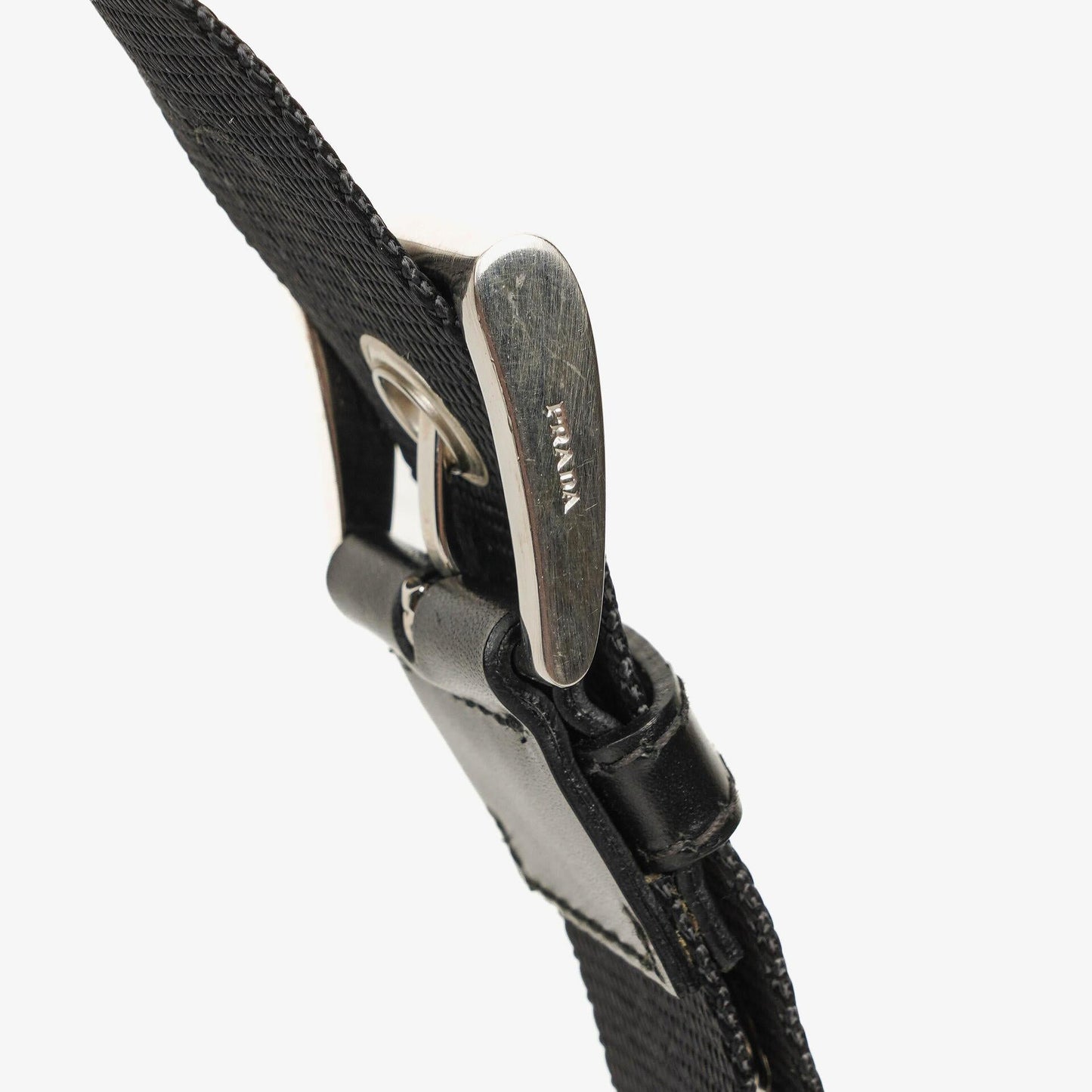 Prada Nero Tessuto leichte Schultertasche aus Nylon