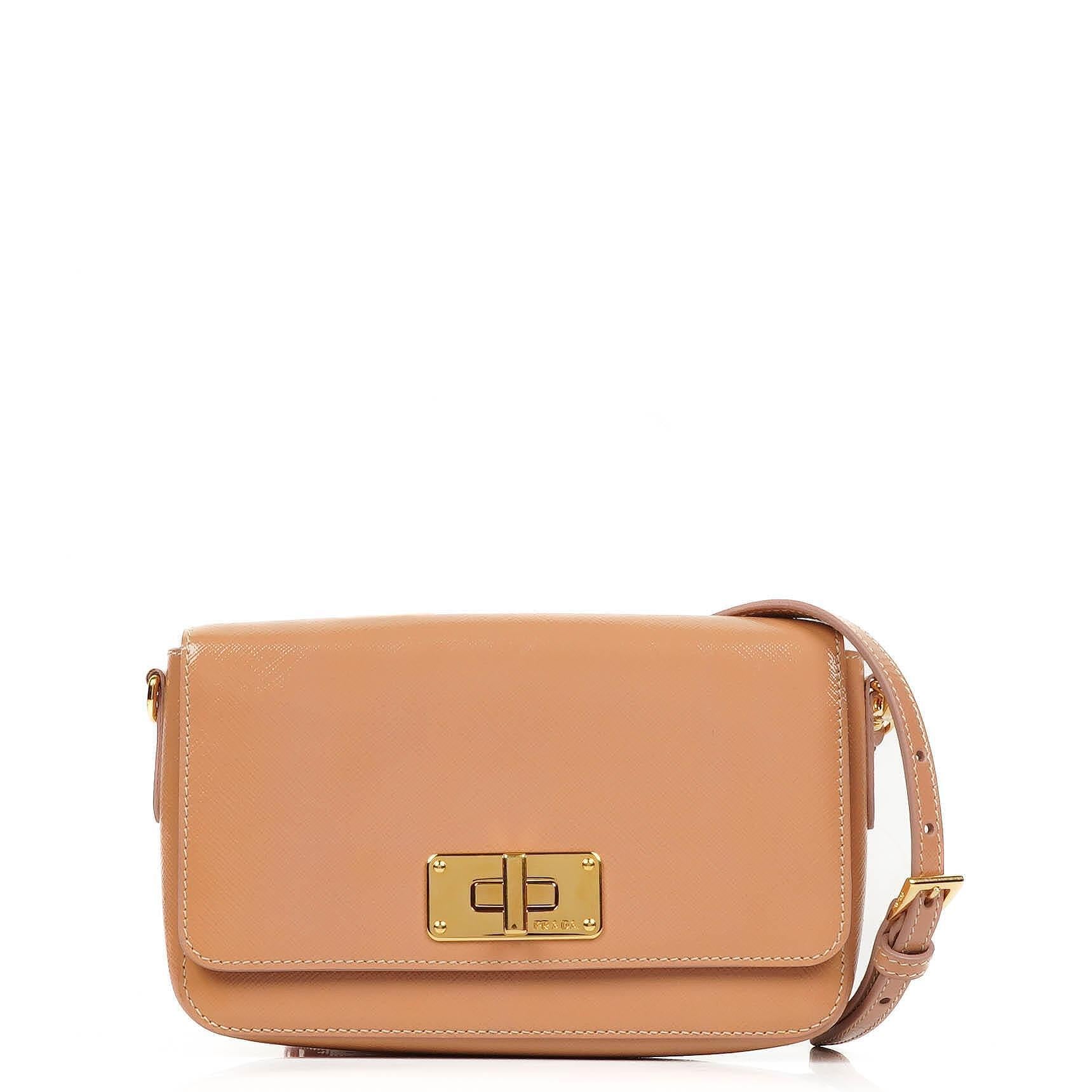 Prada Handtasche aus Orchidea Saffiano Vernic Leder
