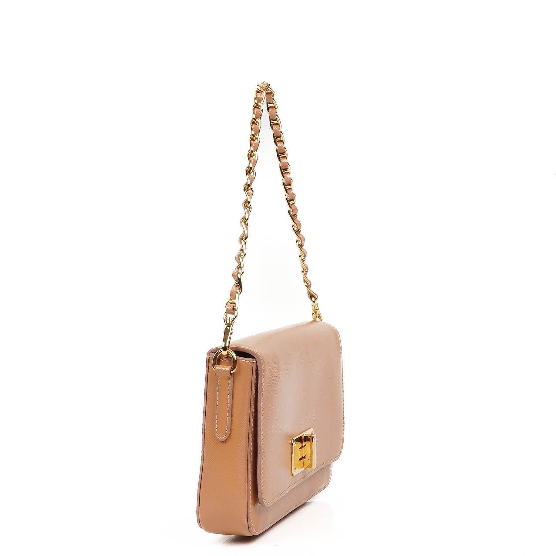Prada Handtasche aus Orchidea Saffiano Vernic Leder