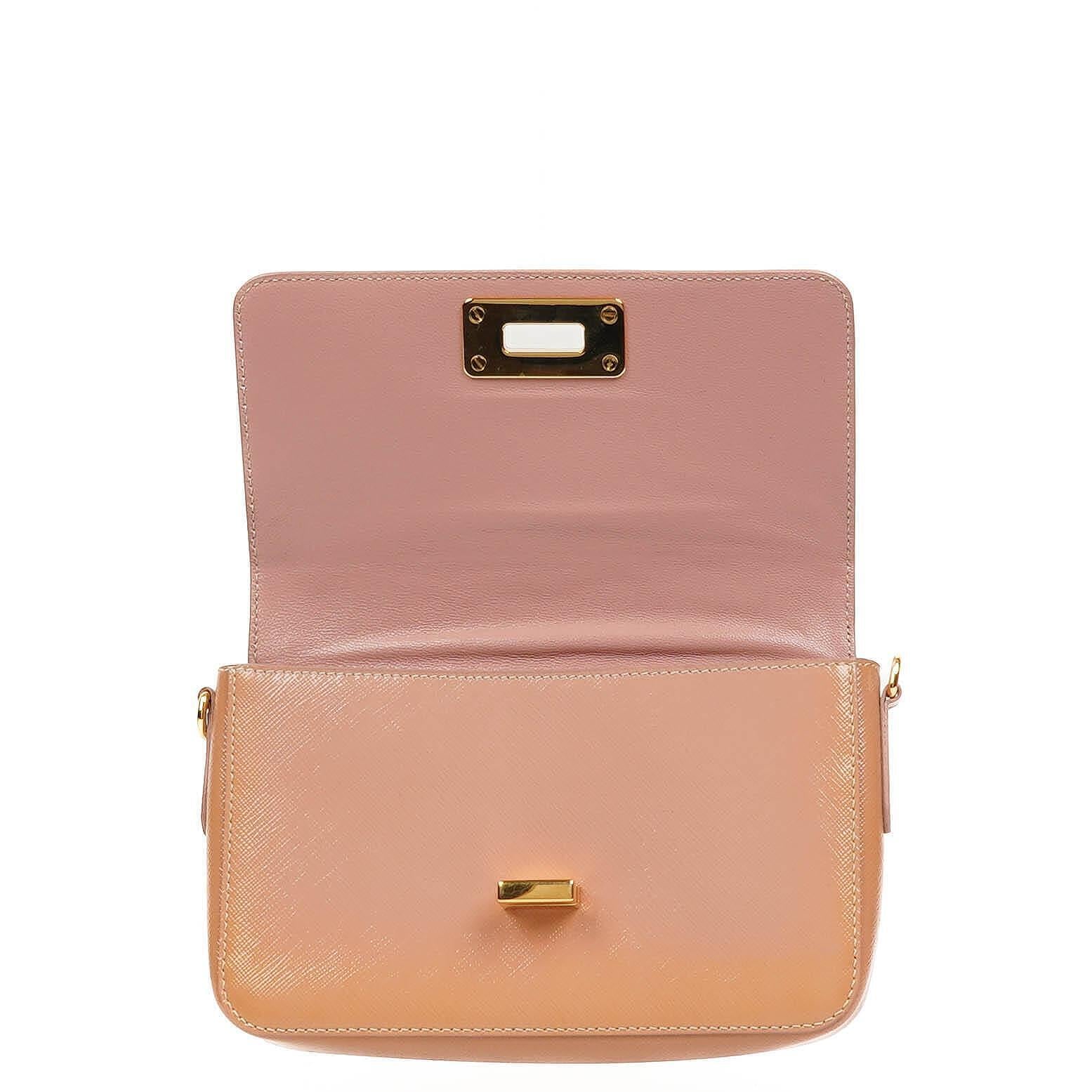 Prada Handtasche aus Orchidea Saffiano Vernic Leder