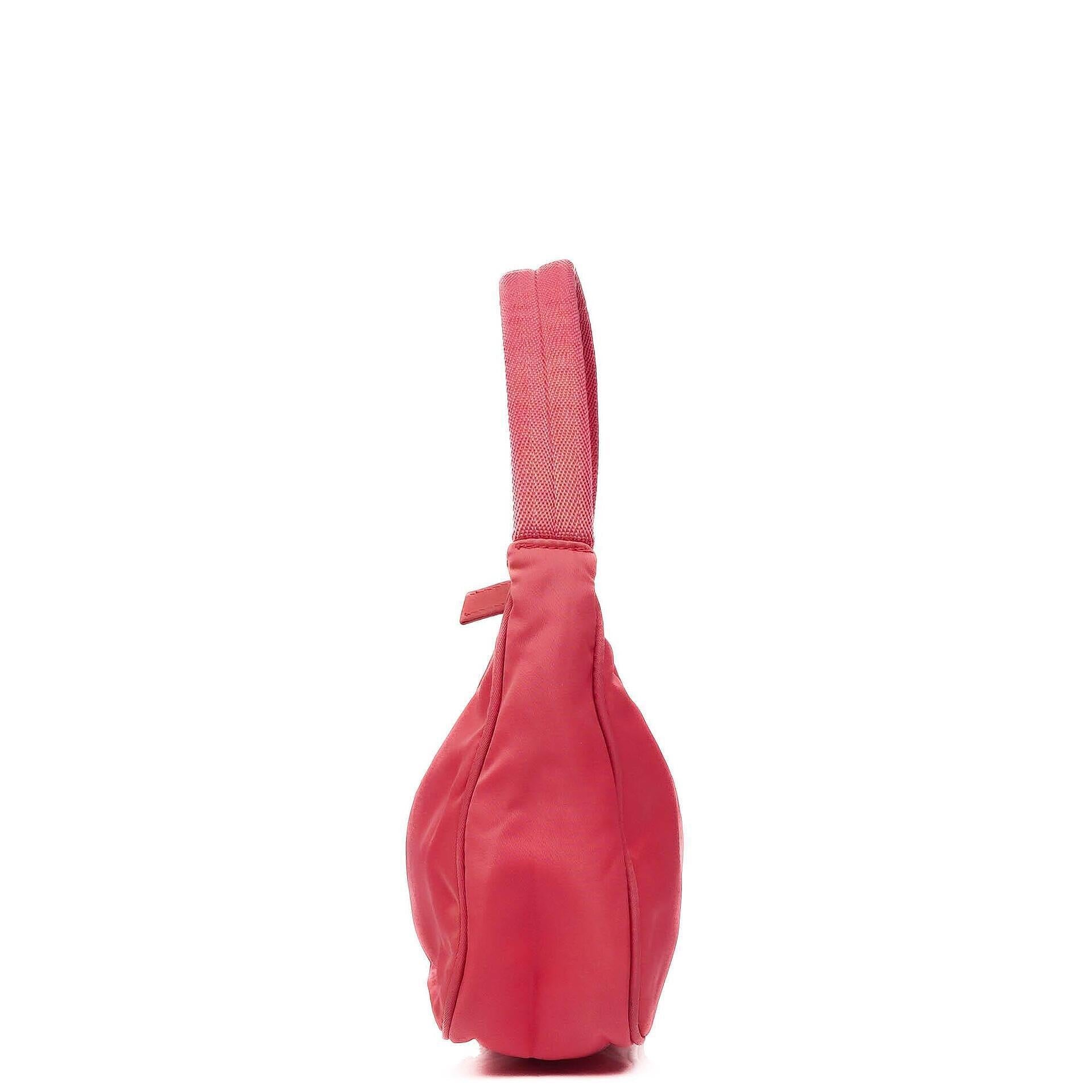 Prada Tessuto Nylon Sport Mini Schulter-Hobo-Tasche in Pink
