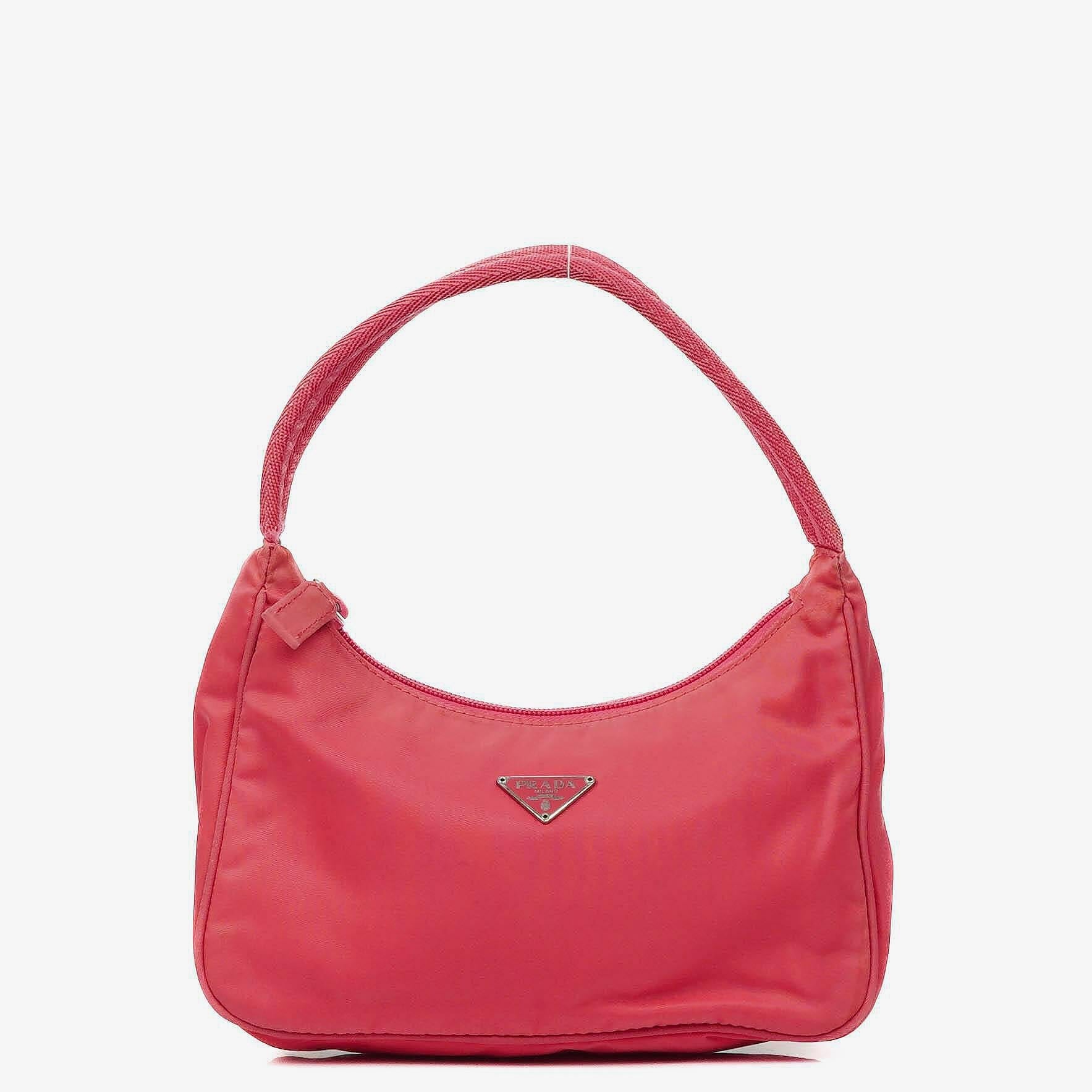 Prada Tessuto Nylon Sport Mini Schulter-Hobo-Tasche in Pink