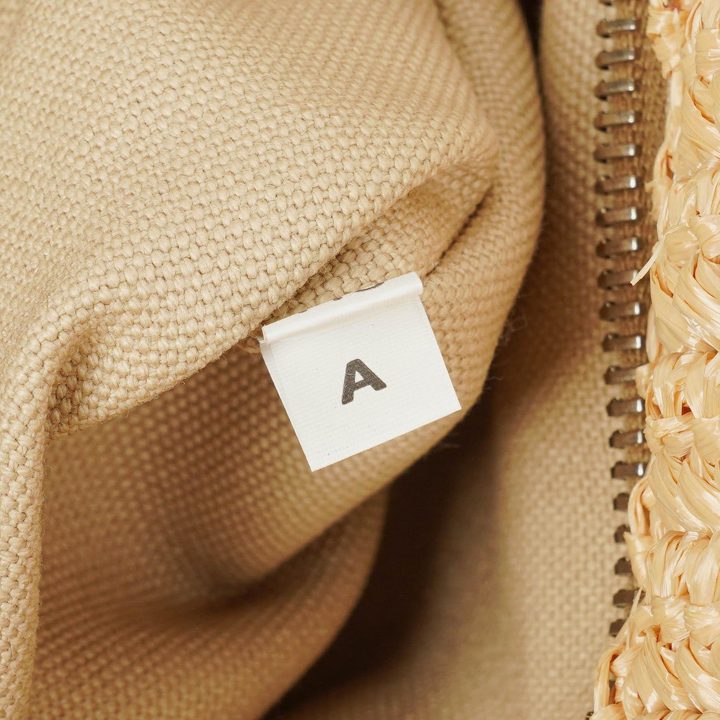 Prada Raffia Pois Naturale Tal Schultertasche