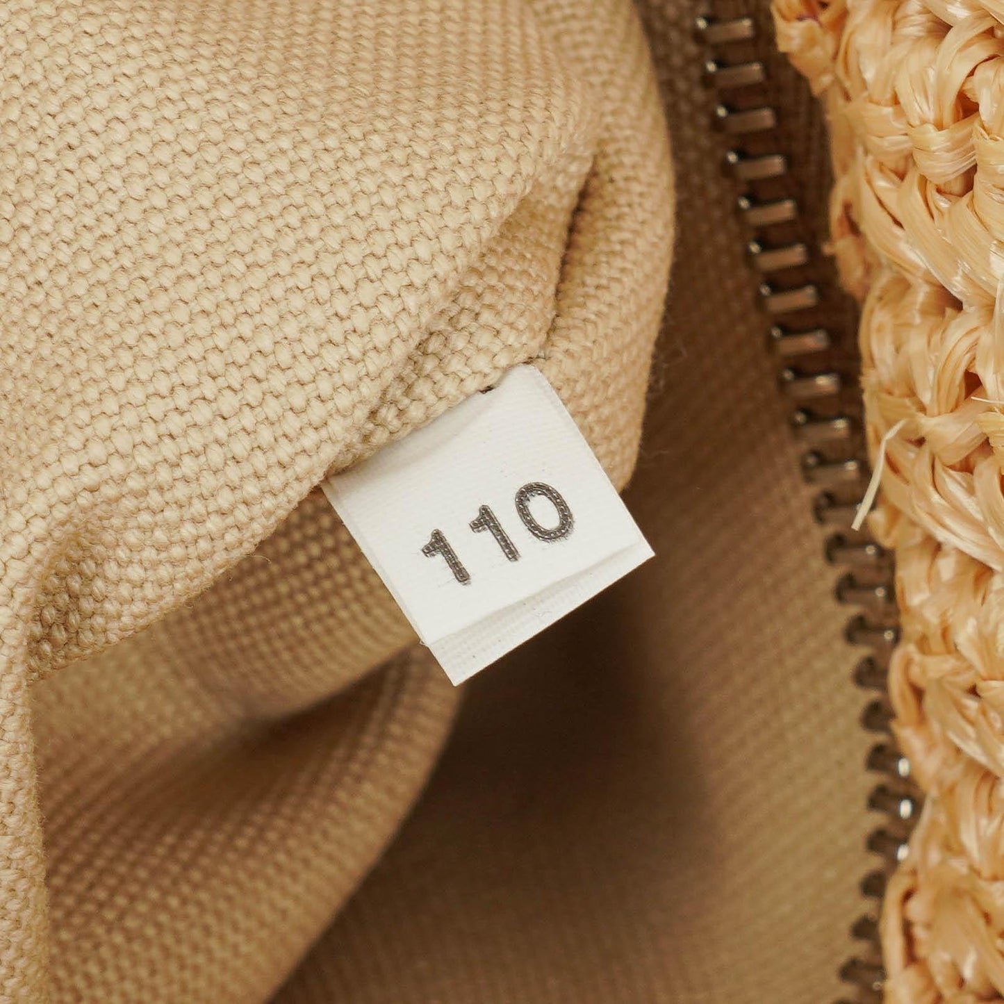 Prada Raffia Pois Naturale Tal Schultertasche