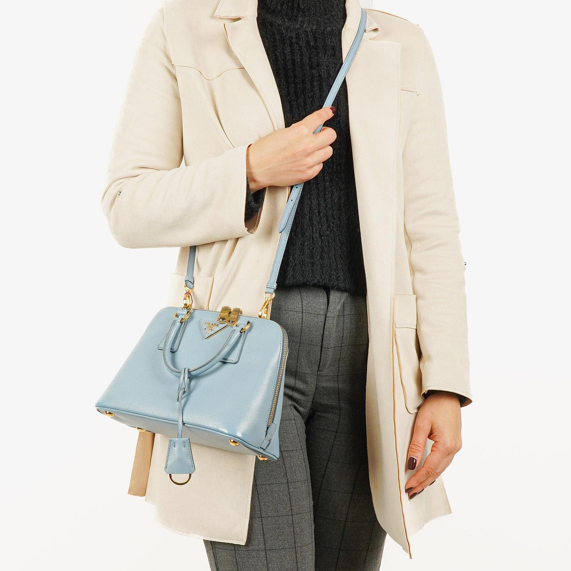 Prada Saffiano Lux Astrale Kleine Promenade Tote Tasche