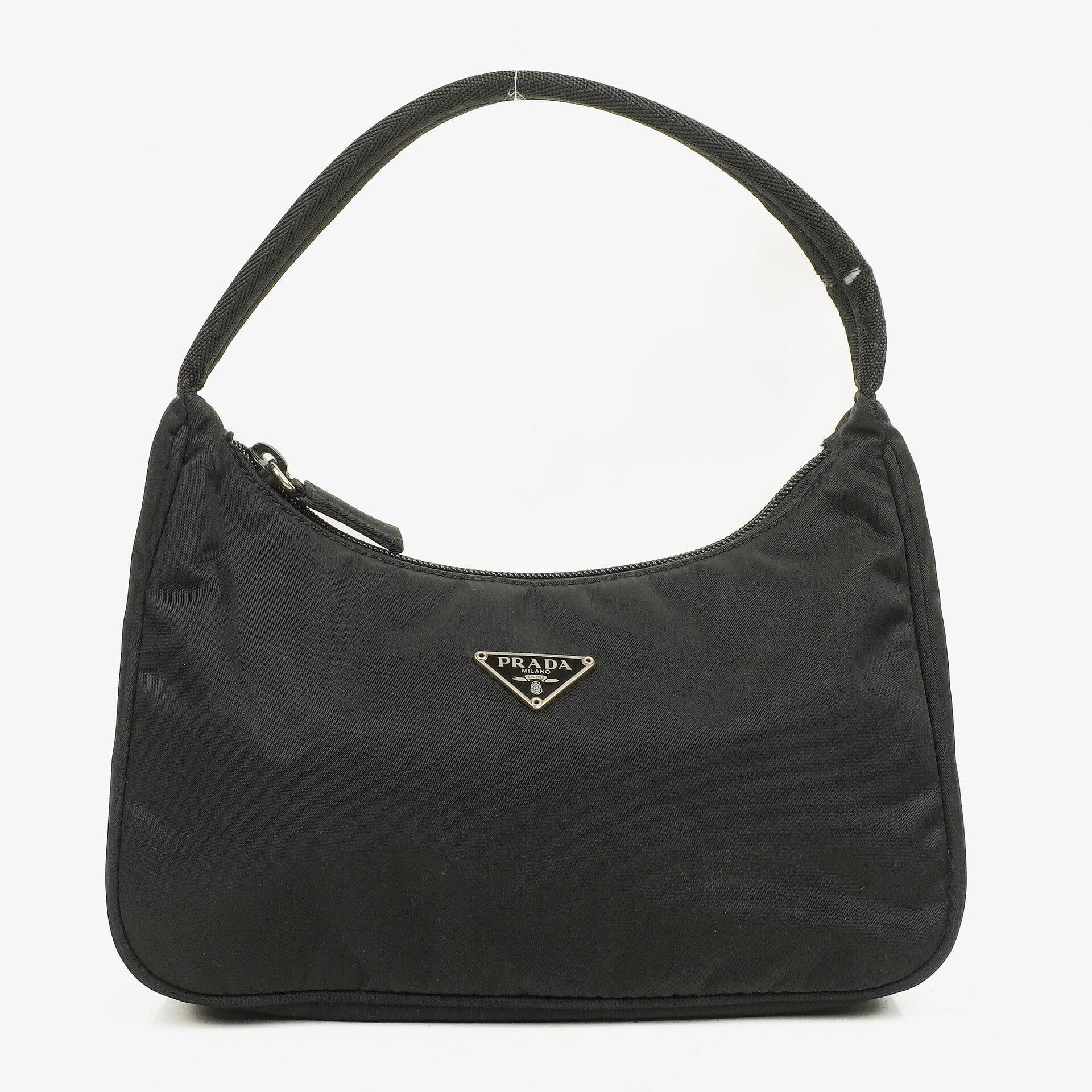 Prada Tessuto Hobo-Tasche aus schwarzem Nylon