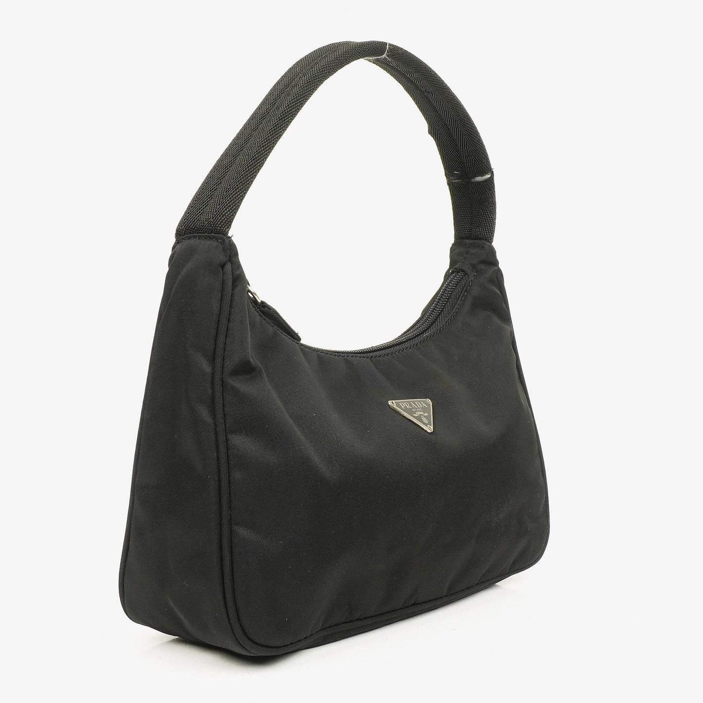 Prada Tessuto Hobo-Tasche aus schwarzem Nylon