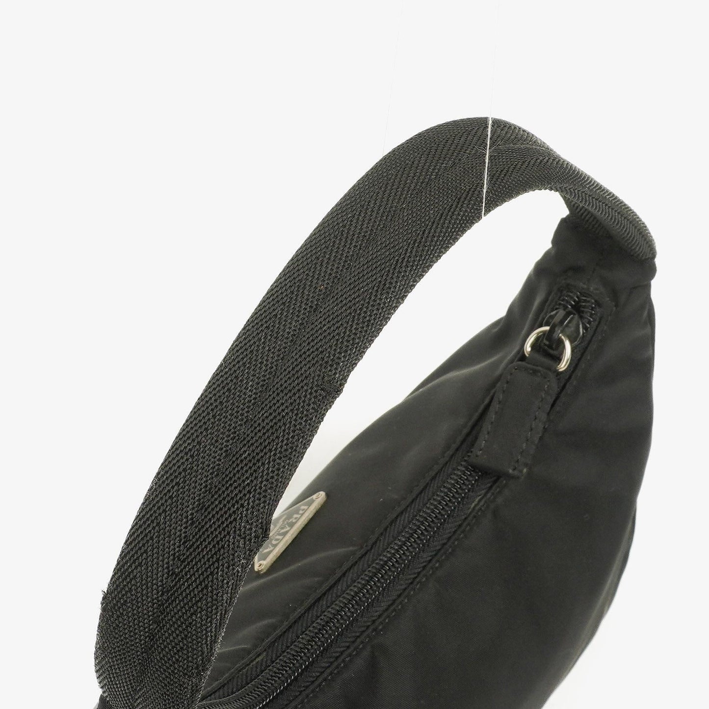 Prada Tessuto Hobo-Tasche aus schwarzem Nylon