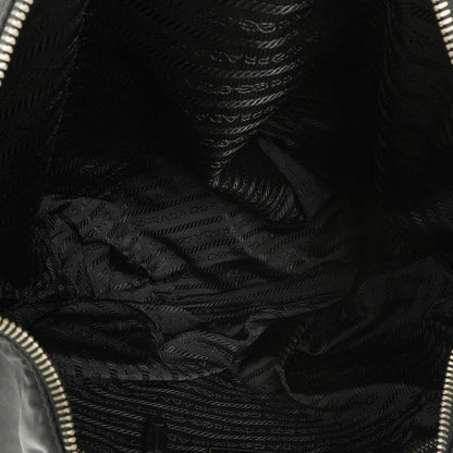 Prada Sacca Schultertasche aus schwarzem Tessuto Nylon Nero