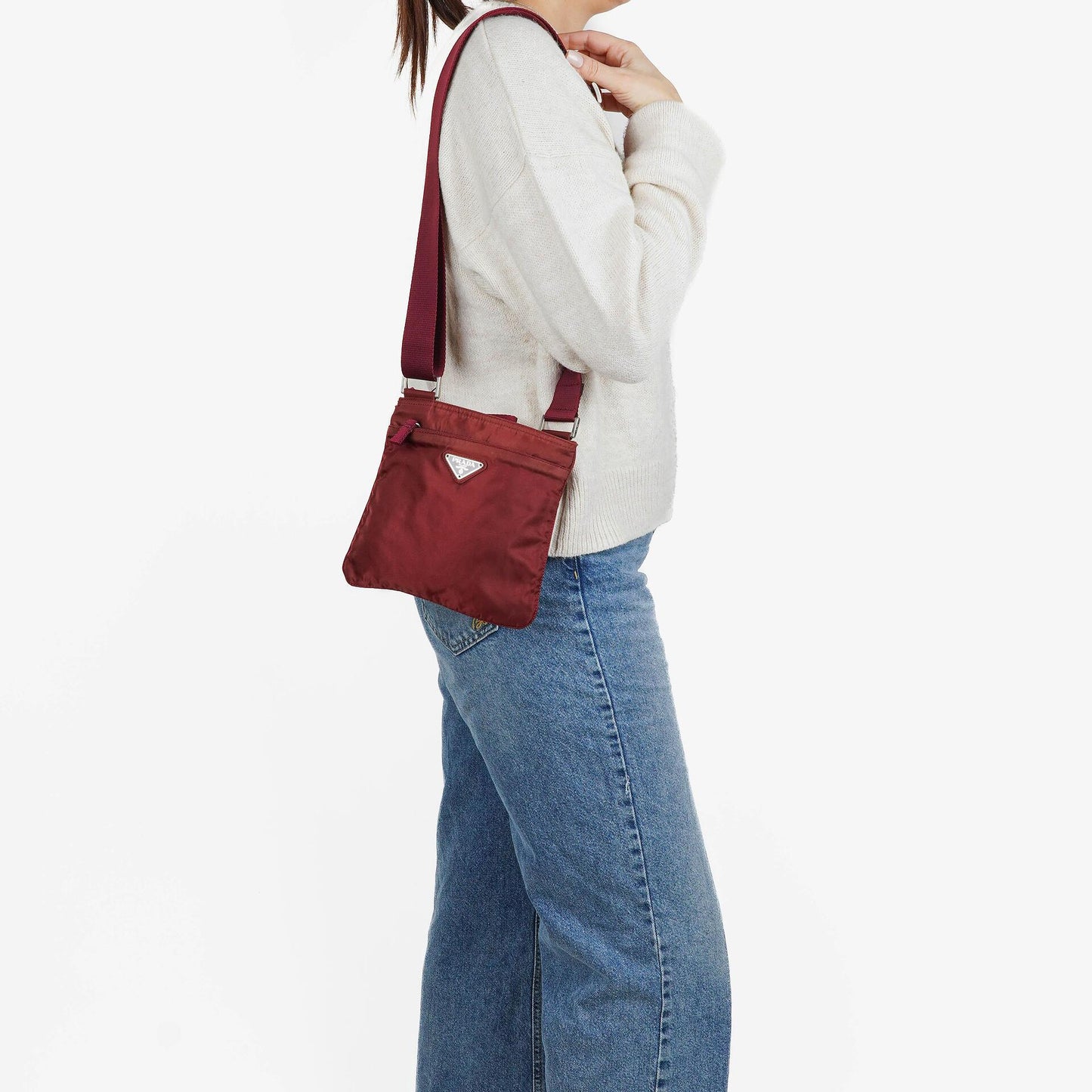 Prada Tessuto Nylon Schultertasche