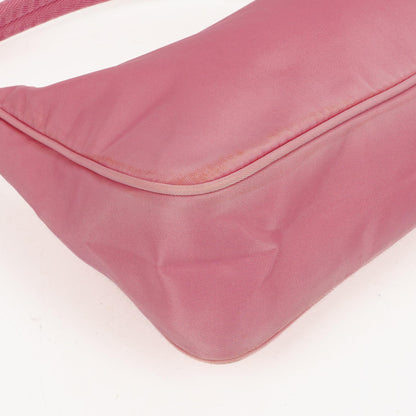 Prada Tessuto Mini Hobo-Tasche aus pinkem Nylon