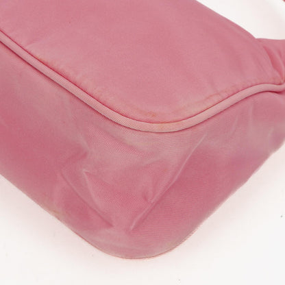 Prada Tessuto Mini Hobo-Tasche aus pinkem Nylon