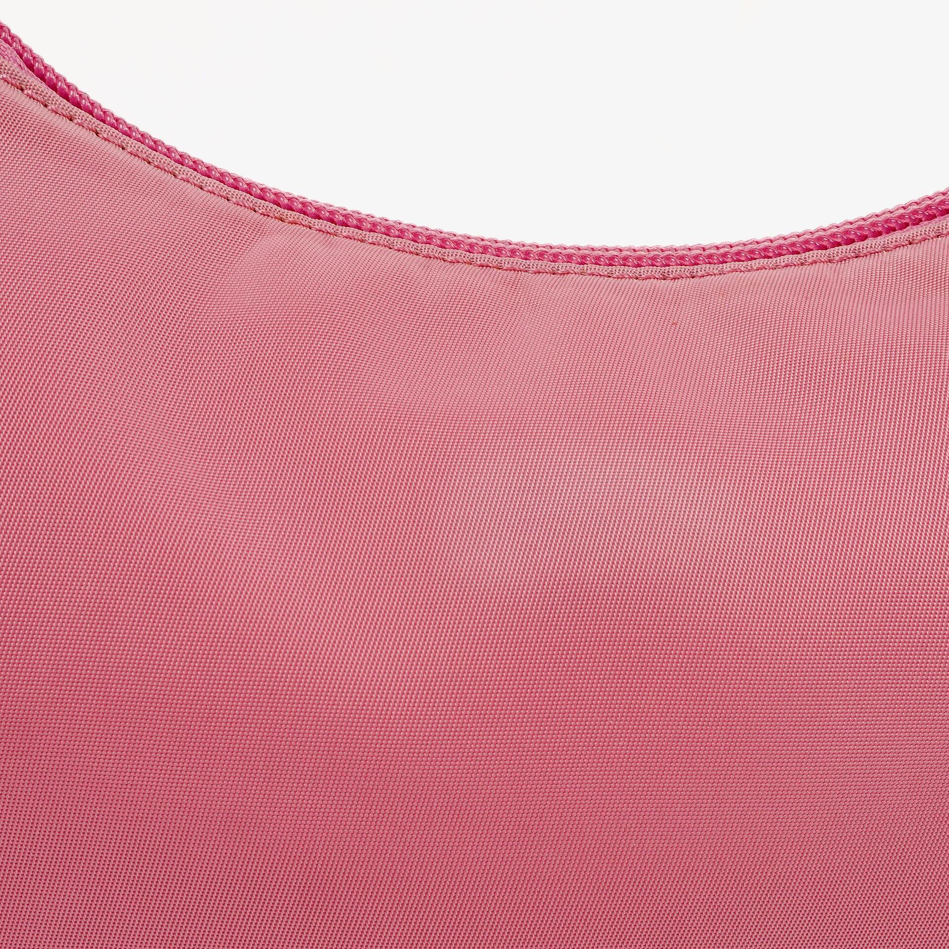 Prada Tessuto Mini Hobo-Tasche aus pinkem Nylon