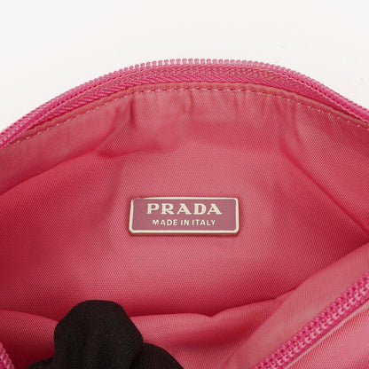 Prada Tessuto Mini Hobo-Tasche aus pinkem Nylon