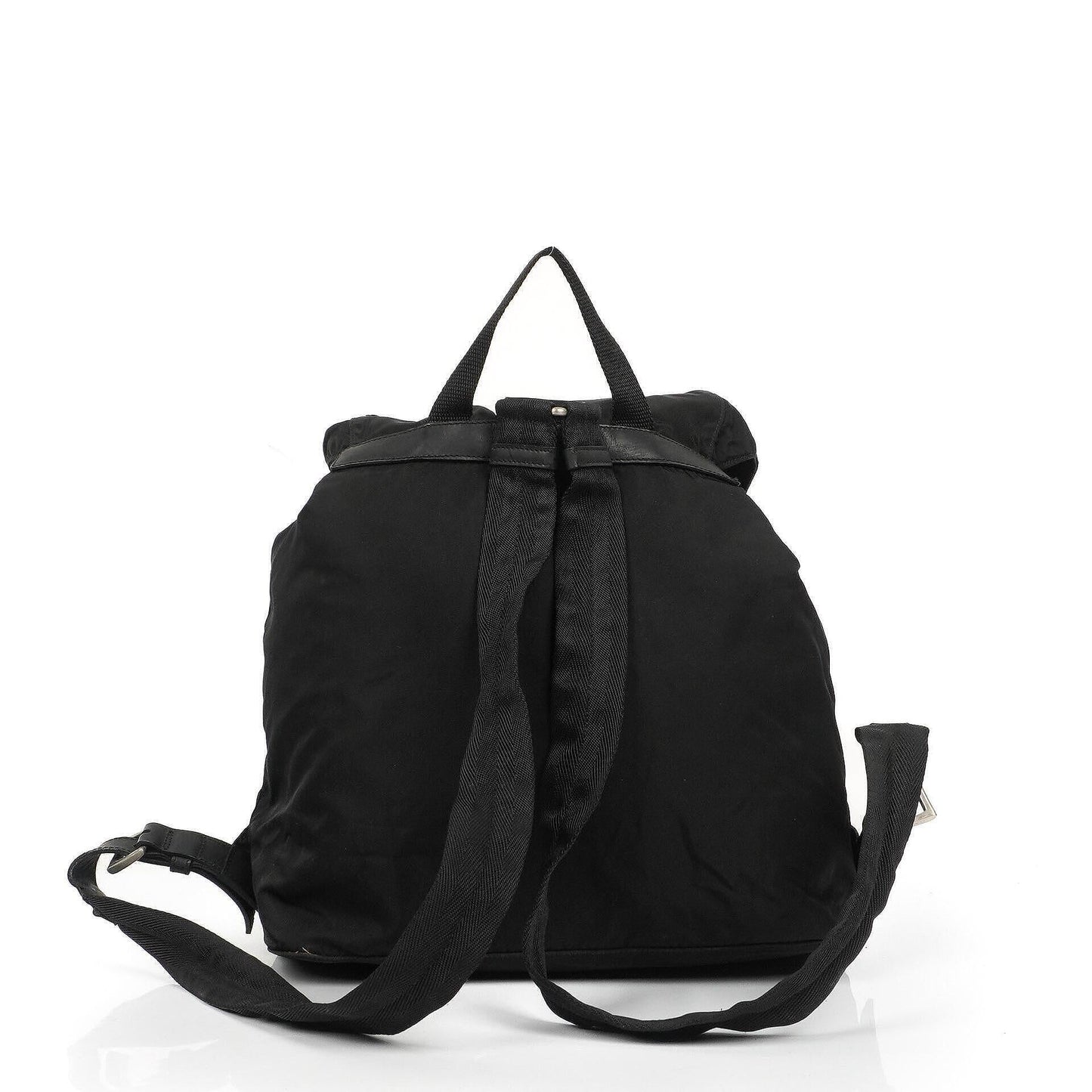 Prada Tessuto Vela Nero großer Rucksack aus schwarzem Nylon mit zwei Taschen