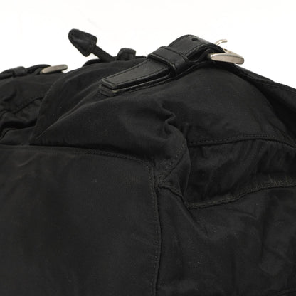 Prada Tessuto Vela Nero großer Rucksack aus schwarzem Nylon mit zwei Taschen