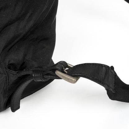 Prada Tessuto Vela Nero großer Rucksack aus schwarzem Nylon mit zwei Taschen